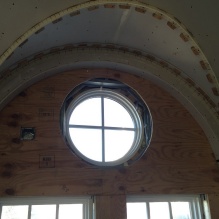 interior arched window. 