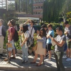 students tour the city of Madrid on a summer study abroad program. 