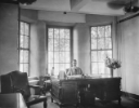 Samuel Capen, UB chancellor from 1922-1950, at his desk in Hayes Hall. Hayes Hall was the early home of the university's central administrative offices. University Archives, call number: 30H:10(2)
