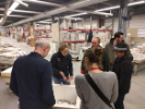 UB architecture and planning faculty members and students tour Boston Valley Terra Cotta's facility in Boston, N.Y.