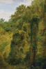 Frederic Edwin Church,Tropical Vines and Trees, Jamaica,1865, oil on paper mounted on wood, 18-1/8 x 12-1/2 inches, Olana State Historic Site, New York State Office of Parks Recreation and Historic Preservation
