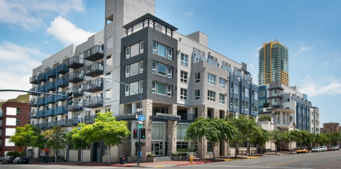 Market street village exterior. 