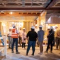 Master of Science in Real Estate Development students tour a buildnig under construction. 