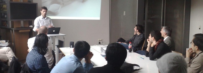 students in a classroom environment during study abroad. 