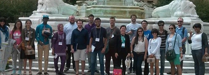 New graduate students toured downtown Buffalo before starting their first semester. 