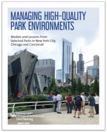 Imagine Lasalle park governance report cover. 