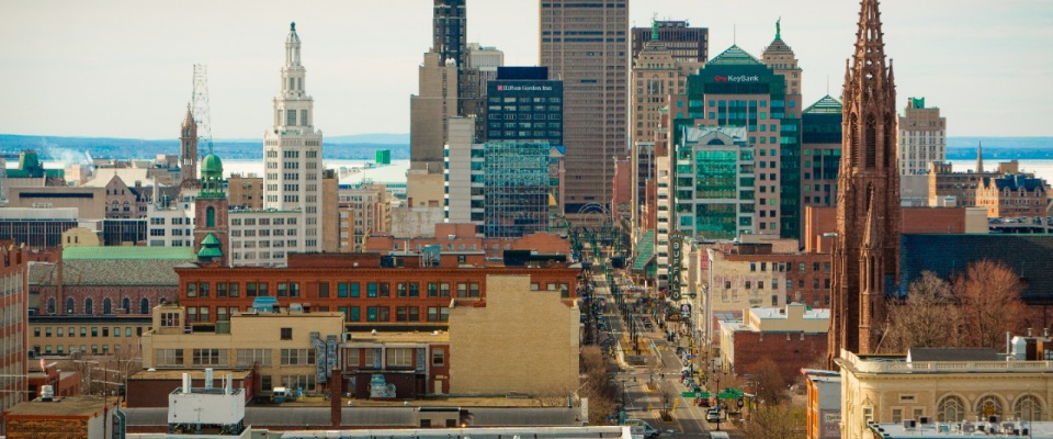 Zoom image: While Buffalo is riding a wave of new investment, state and community leaders say the groundwork was laid by a highly collaborative regional plan. © University at Buffalo, photo by Douglas Levere 