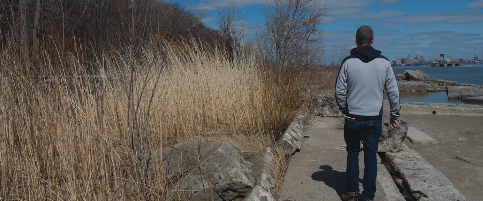 Zoom image: Sean Burkholder, assistant professor of Landscape and Urban Design, says resisting the urge to 'do something' with emerging landscapes along the Great Lakes' edge allows for the formation of a new urban ecology as well as novel forms of public waterfront access. 