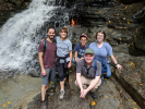 Drew Canfield | That one time we hiked to the Eternal Flame. Pictured left to right Zach Wilcox, Grace DeSantis, Tyler Madell, Drew Canfield, Nick Miller. Activity: MUPs take the eternal flame. Date: October 6th, 2018. Photographer: That one other hiker.