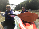 Kaety Hanlin & Chris Sweeney on the junior fall Erie Canal boat trip 2018