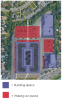 Greater University District: Site plan for reimagined University Plaza, BAED student Brett Moore