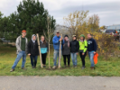 Members of the studio helping out with a tree planting along the existing William L. Gaiter cycle track.