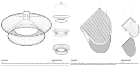 Exploded axon of "crown" and "jacket" proposals.