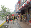 Street activation render of West Side Market sidewalk on Grant.