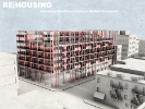 Re-Housing explores what it means to live within a NYCHA apartment complex. The proposal consists of units ranging from studios to three bedroom apartments, an indoor/outdoor performance space and attached youth support center.