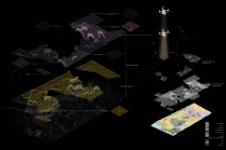 Zoom image: Xing Lin, Xiaofeng Jiang and Xuwen Zhang, students in Wang's fall 2020 studio. 