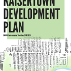 Report cover for Kaisertown Development Plan. 