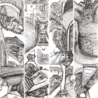 Sketches of Castel Sant'Angelo. 