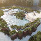 View of the project "Wetland". 